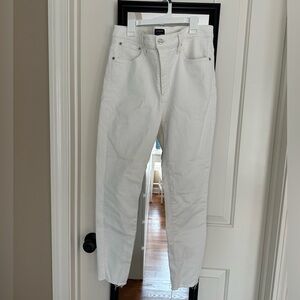 Women’s J crew white high rise skinny jeans size 30